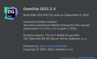 DataGrip 2022.2.4 永久破解教程 2022.2永久激活码 破解工具 Mac版亲测