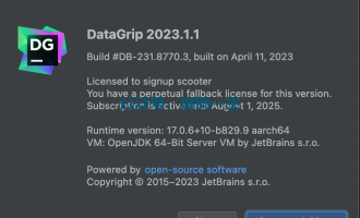 DataGrip 2023.1.1 永久破解激活教程 最新破解工具下载 一键激活（亲测）